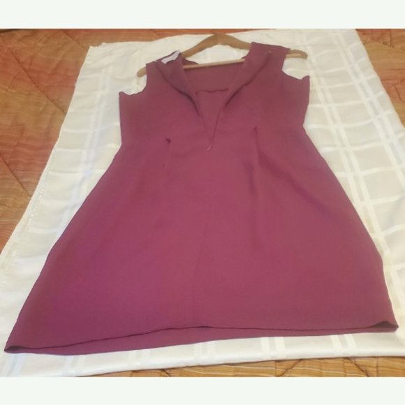 Loft dress, fuchsia, fuchsia purple dress - Picture 4 of 5